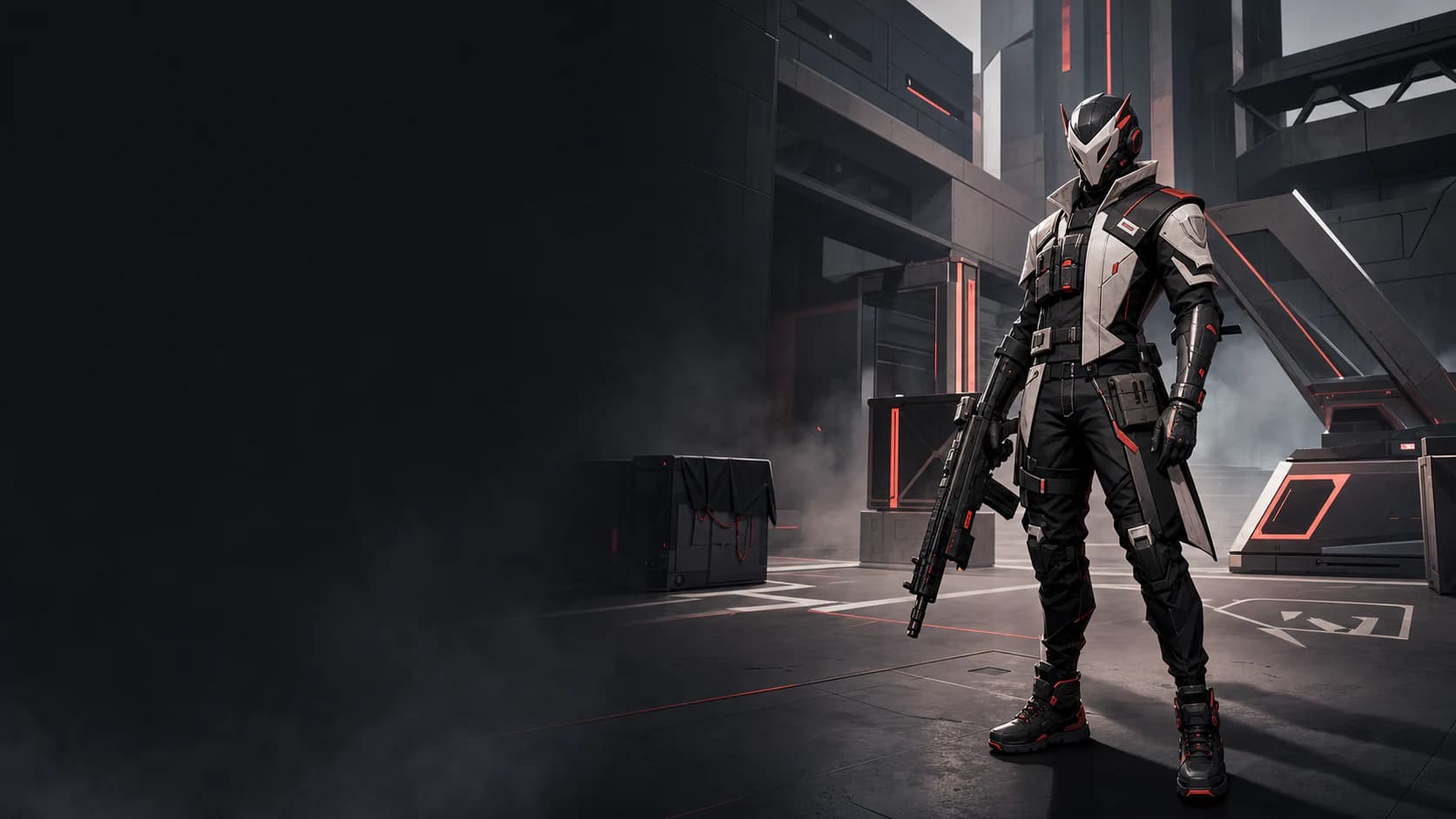Tactical Valorant specialist in a competitive arena